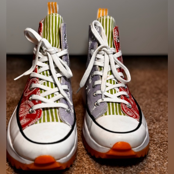 Converse Run Star Hike Platform High 'Floral & Paisley' Women Shoe Size 6.5 - Picture 11 of 15